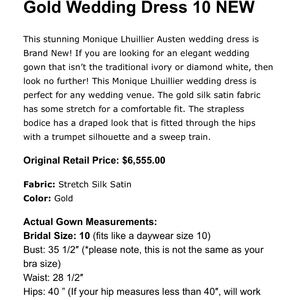 Monique Lhuillier Gown $2000